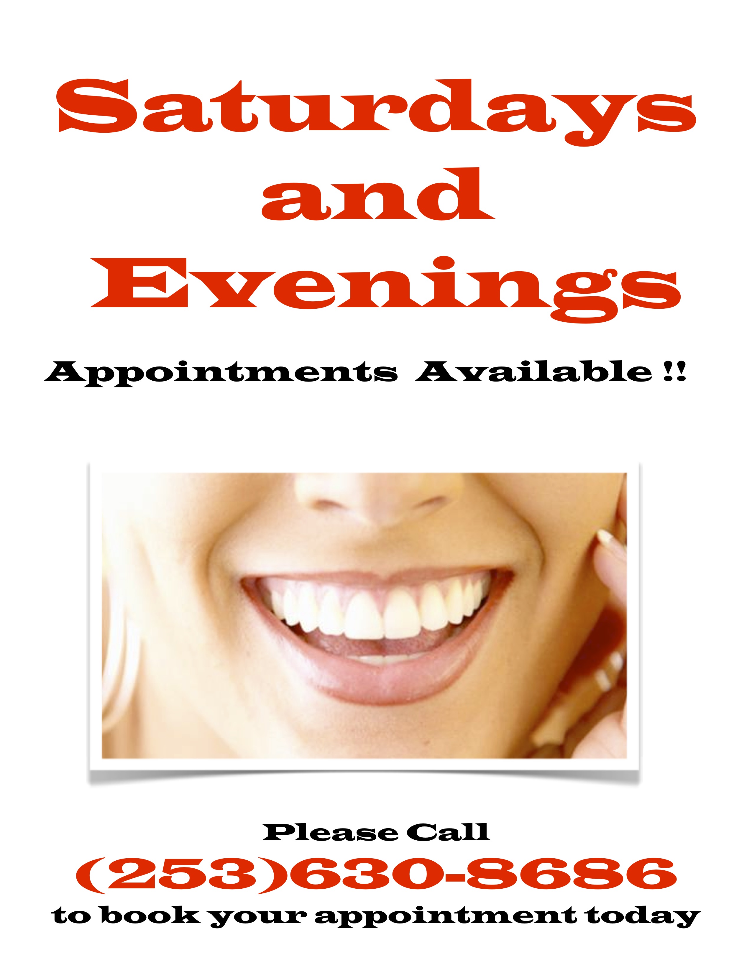 dentist open saturdays kent wa